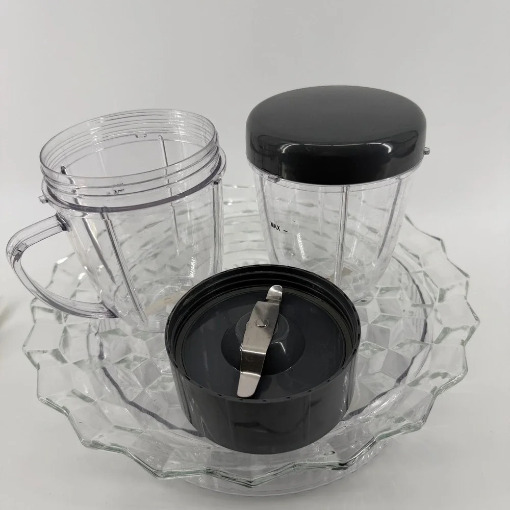 Magic Bullet Replacement‎ Cups Blade Lid 3 Piece Set Blender